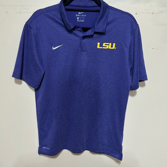 LSU Nike Dri Fit Polo size small - Picture 1 of 2
